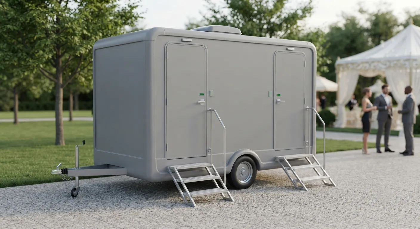 2 Stall Restroom Trailer in Oak Park, IL