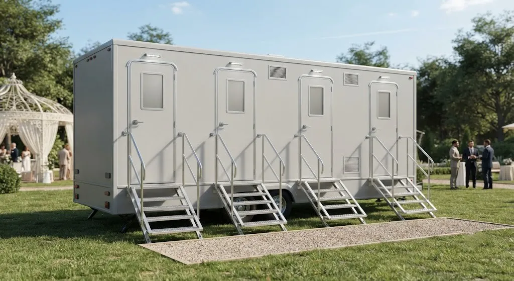 4 Stall Restroom Trailer in Oak Park, IL